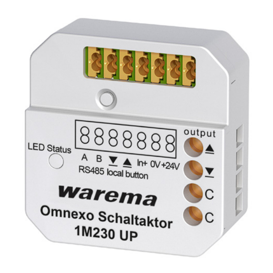 WAREMA Omnexo 1M230 UP Installation Instructions