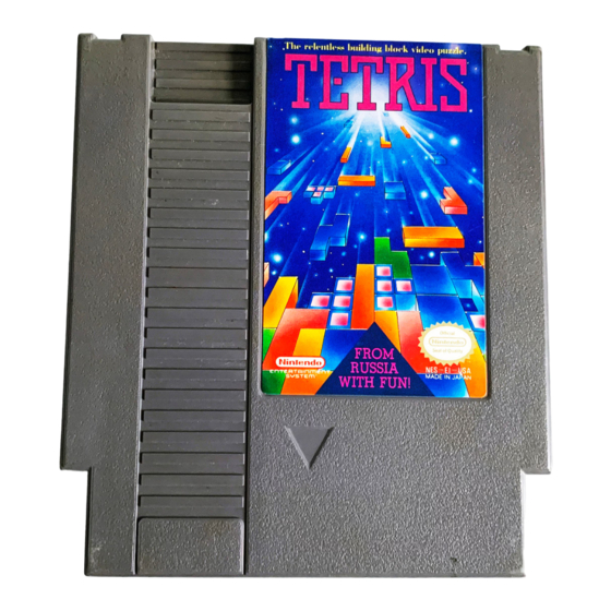 Nintendo TETRIS Instruction Booklet