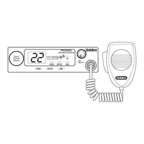 Uniden PRO530XL Ower's Manual