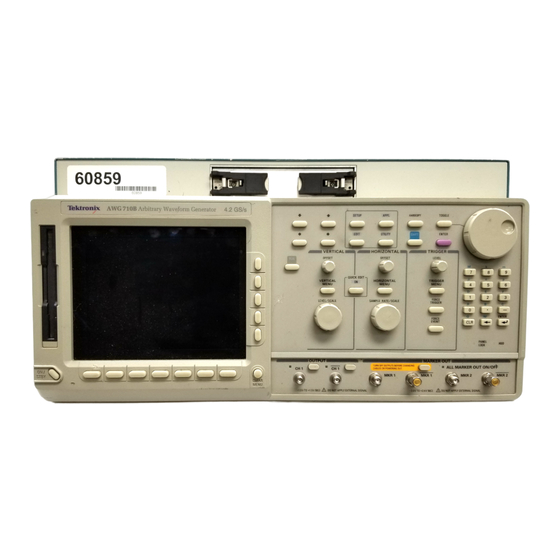 Tektronix AWG710 User Manual