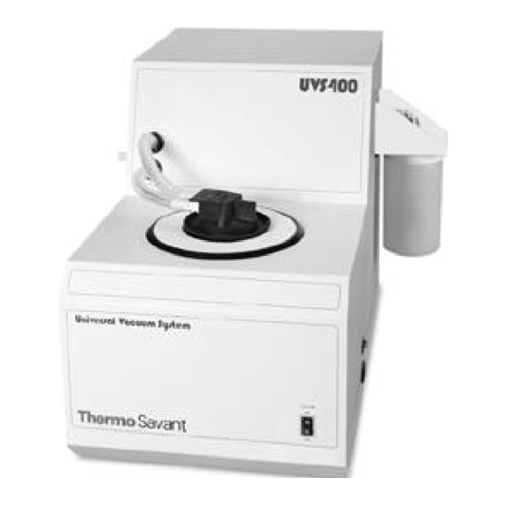 Thermo Savant UVS400 Instruction Manual