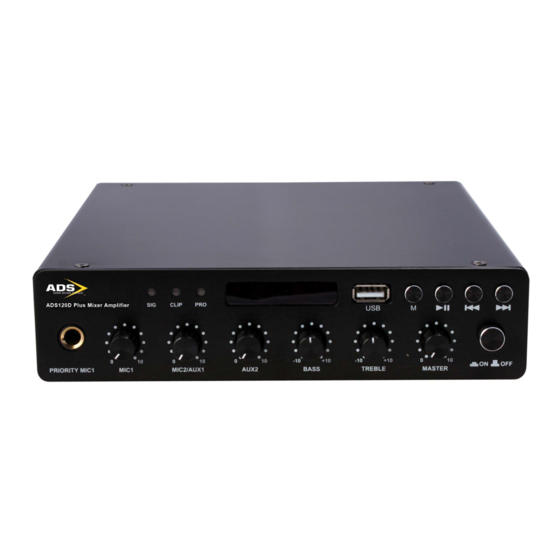 ADS ADS120D Plus Installation & Operation Manual