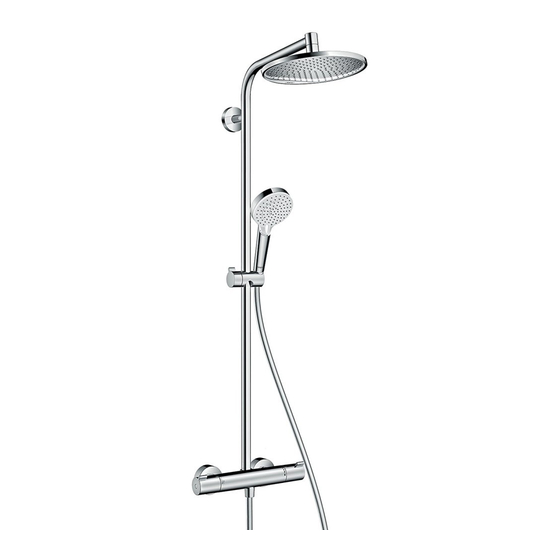 Hans Grohe Crometta E 240 1jet Showerpipe 27271 Series Instructions For Use/Assembly Instructions