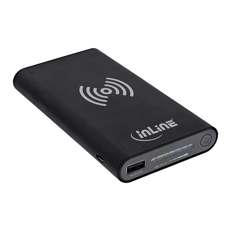 User Manuals: Inline Qi-Plate 01477G Power Bank