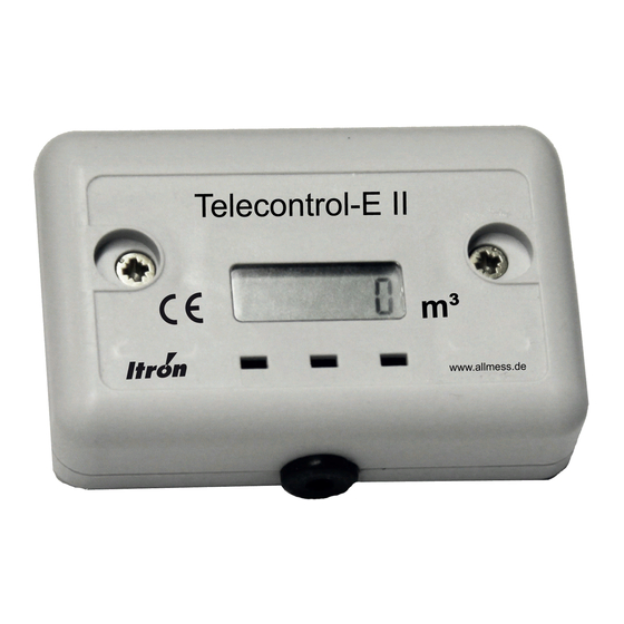 Allmess ITRON Telecontrol TC-E Installation Manual