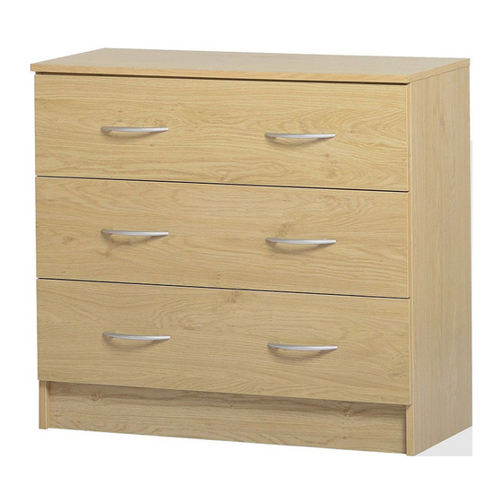 Seconique BELLINGHAM 3 DRAWER CHEST Quick Start Manual