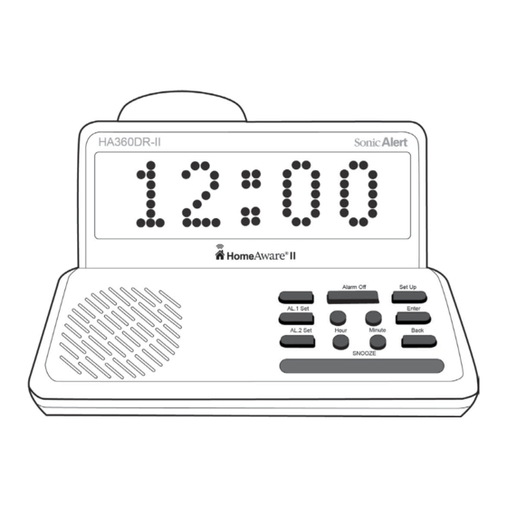 Sonic Alert HA360DR-II User Manual