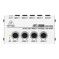 Behringer MicroMIX MX400 Manual