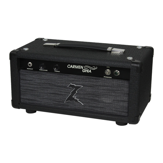 DR. Z Amplification Carmen Ghia ZA-07 Manual