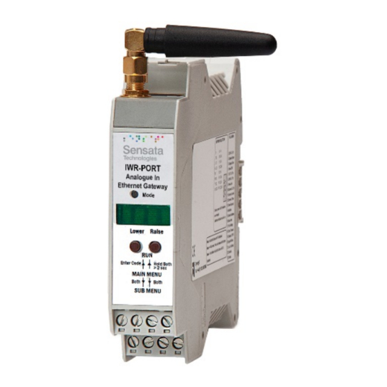 User Manuals: Sensata IWR-PORT Series Gateway Receiver