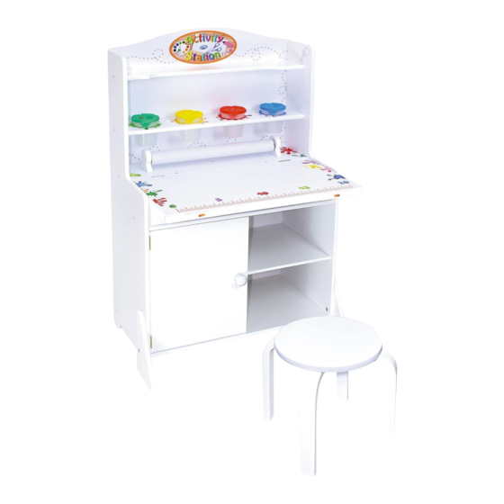 Jupiter Workshops Wooden Activity Station with Stool Instruction Sheet