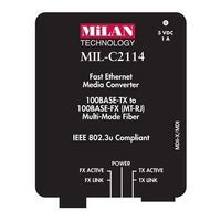 Milan MIL-C2114 Series Installation Manual