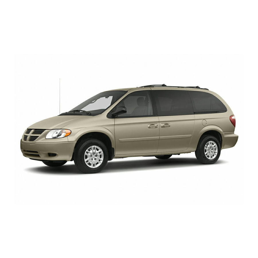 Dodge 2007 Caravan Owner's Manual
