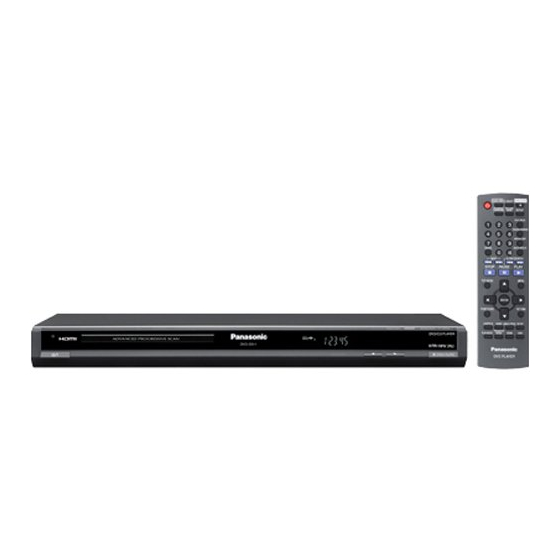 Panasonic DVD-S511 Operating Instructions Manual
