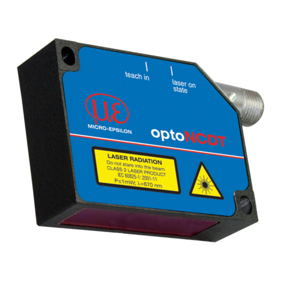 MICRO-EPSILON ILD1402-5 Instruction Manual