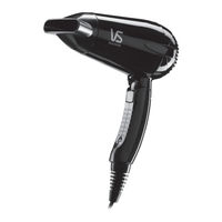 Vs Sassoon Compact Travel Dryer VS5344A Instruction Booklet