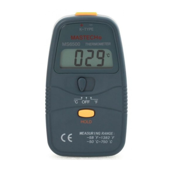 Mastech MS6500 User Manual