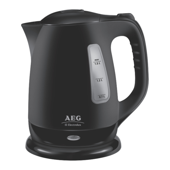 Electrolux AEG EWA1 Series Kettle Manuals