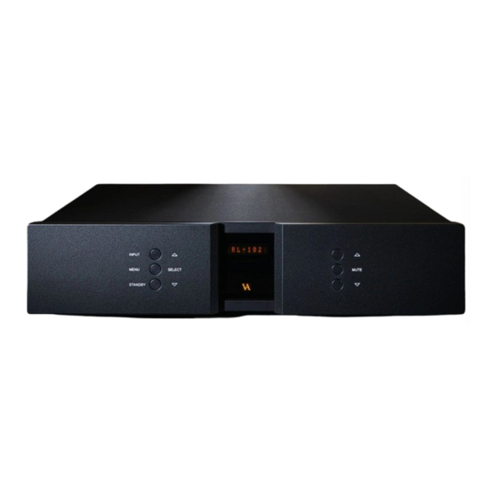 Vitus Audio RL-102 Owner's Manual