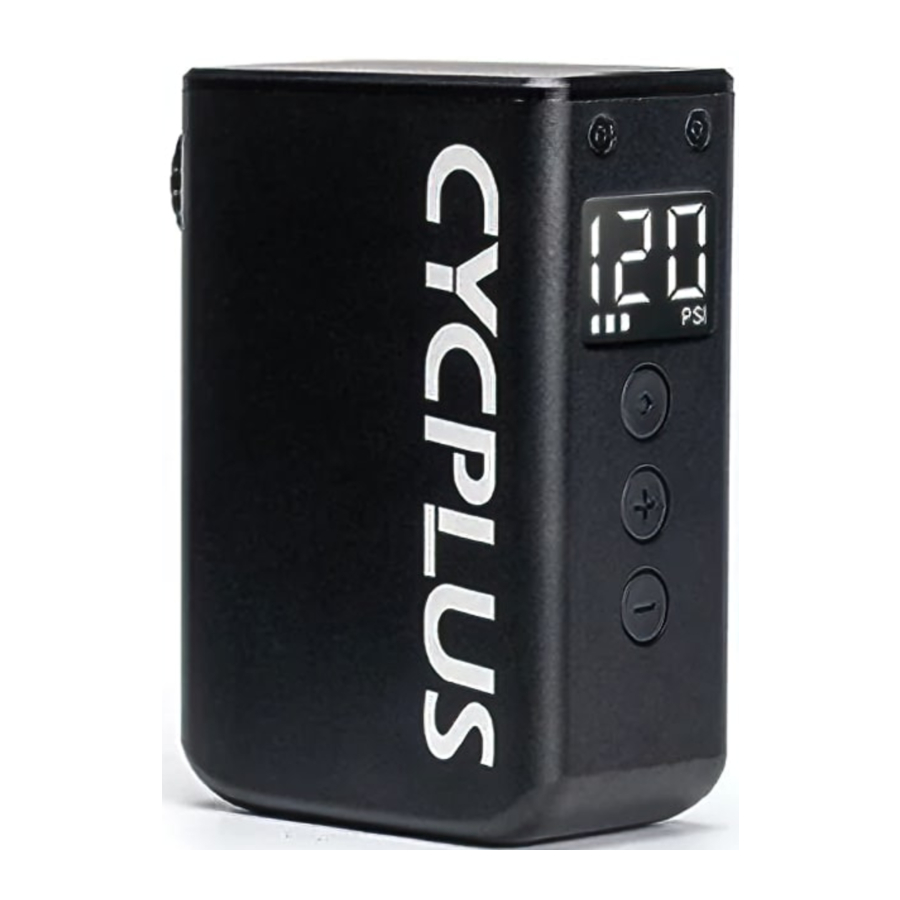 CYCPLUS AS2 Pro MAX - Bicycle Tire Inflator Manual