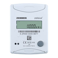 Zenner zelsius C5-ISF Installation And Operating Manual