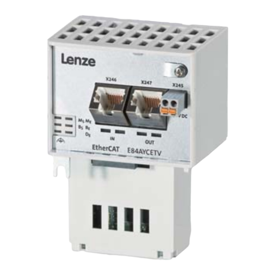 Lenze E84AYCET Mounting Instructions