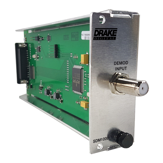 DRAKE SDM1000 Instruction Manual
