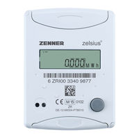 Zenner zelsius C5 -ISF Installation And Operating Instructions Manual