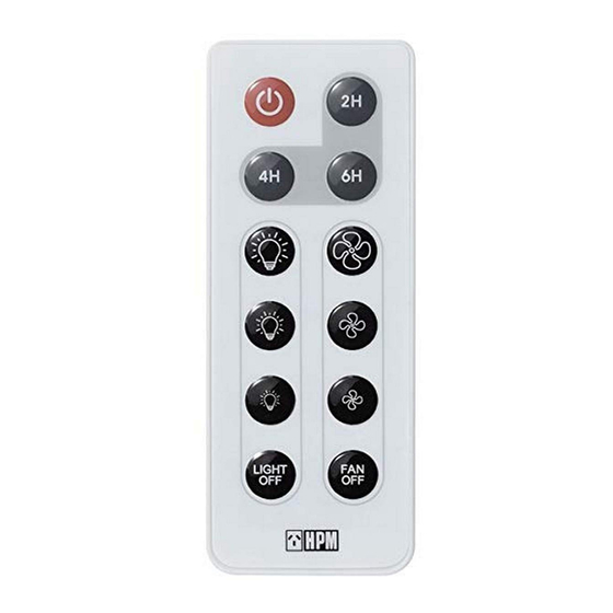 LEGRAND HPM CFREMOTEH Instruction Manual