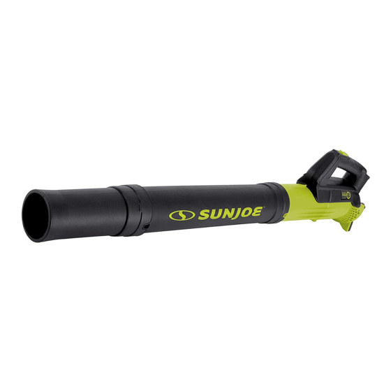 SNOWJOE Sunjoe 24V-TB-LTE-RED-RM Operator's Manual