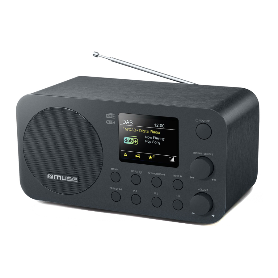 Muse M-128 DBT - Digital Radio With Bluetooth Manual