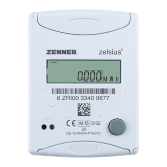Zenner Zelsius C5-ISF Installation And Operating Instructions Manual