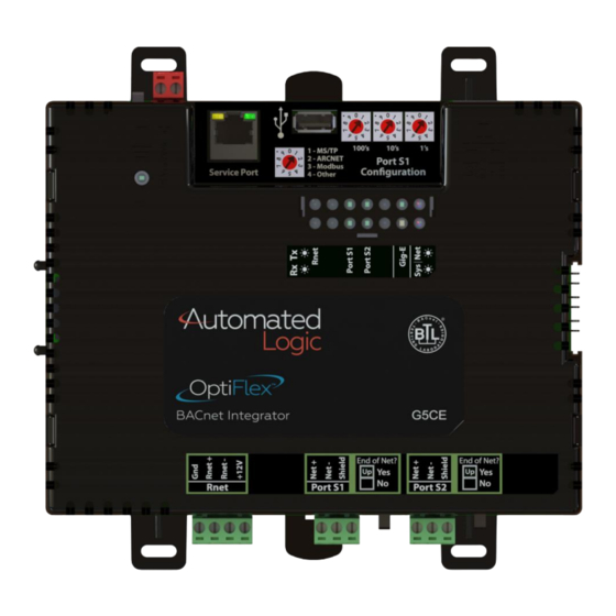Automated Logic OptiFlex G5CE Technical Instructions