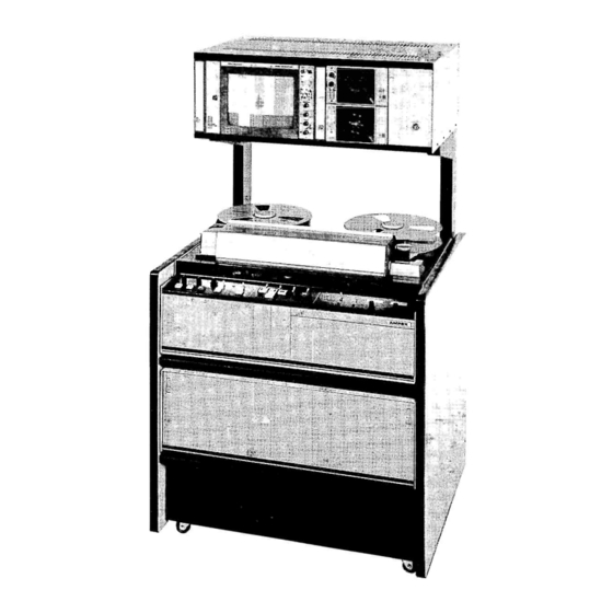Ampex AVR-2 Operation And Maintenance Manual