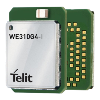 Telit Wireless Solutions WE310G4-I Hardware User's Manual