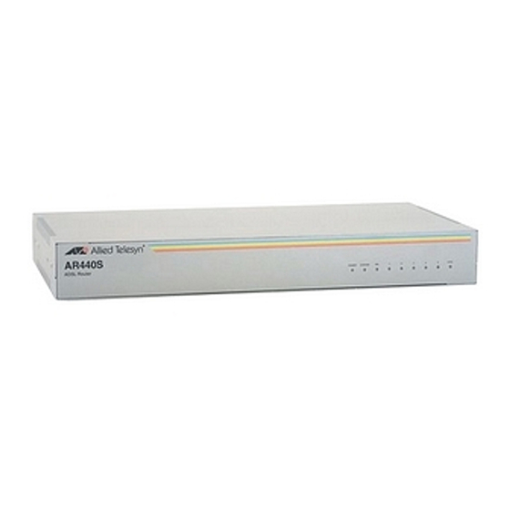 Allied Telesis AT-AR440S Manual