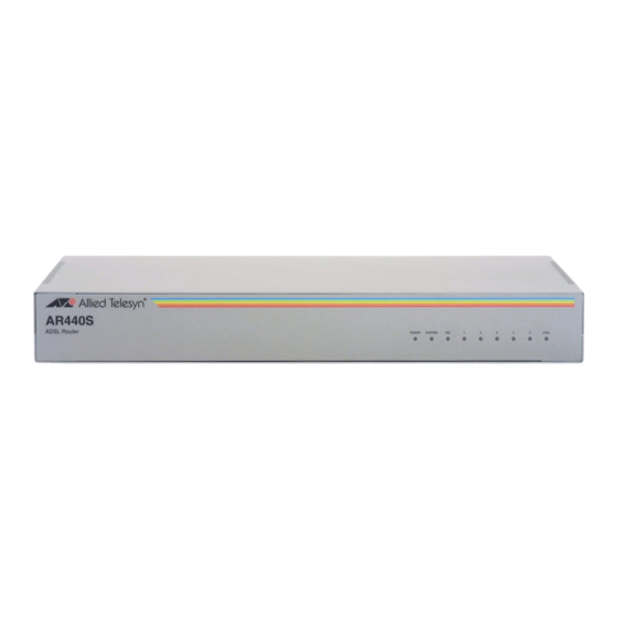 Allied Telesis AT-AR440S Setup Manual