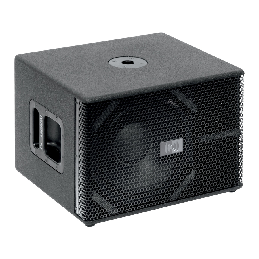 User Manuals: Montarbo TANK12SA Active Subwoofer System