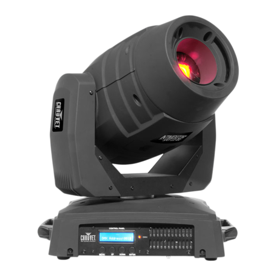 Chauvet intimidator spot led 450 Quick Reference Manual