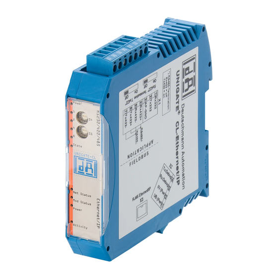DEUTSCHMANN AUTOMATION UNIGATE CL-Fast Ethernet Instruction Manual