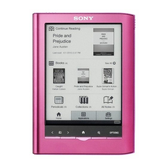 Sony PRS-350 - Reader Pocket Edition&trade Manuals