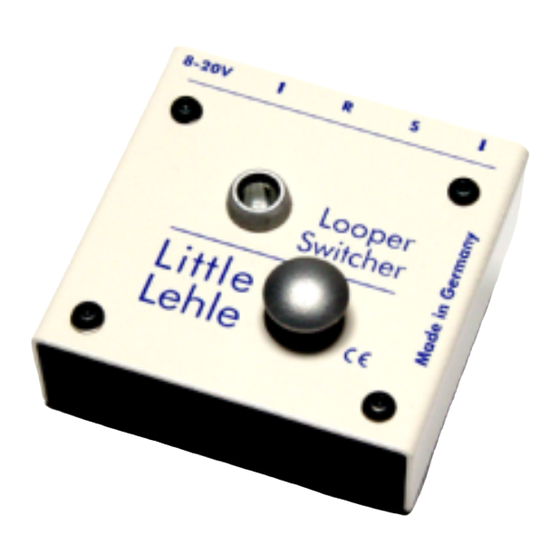 Lehle Little  Operating Instructions