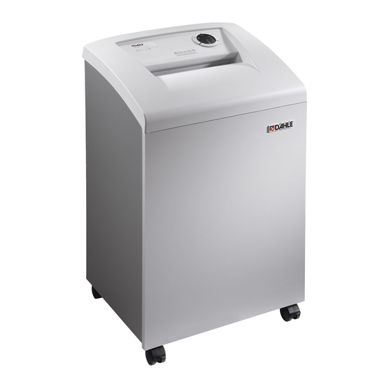 Dahle 706 Quick Start Manual