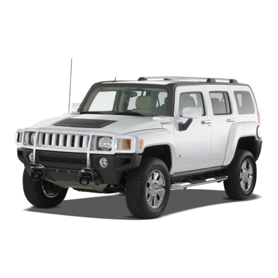 Hummer 2010 H3 Owner's Manual