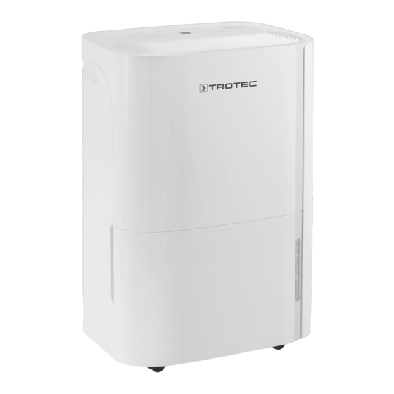 Trotec TTK54E Dehumidifier Manuals