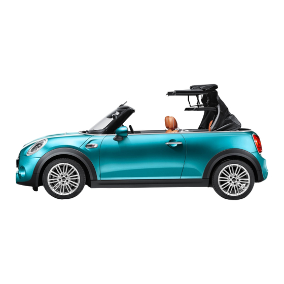 Mini COOPER CONVERTIBLE Owner's Manual