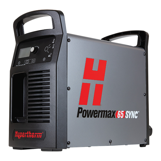 Hypertherm SYNC Powermax65 Cutting Manual