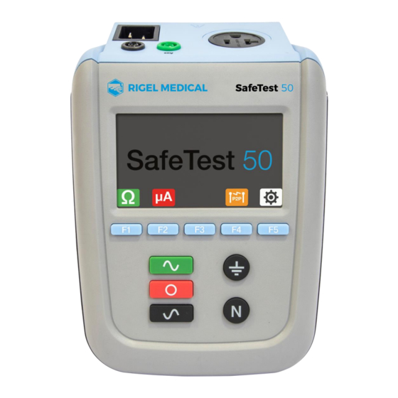 Rigel Medical SafeTest 50 User Manual