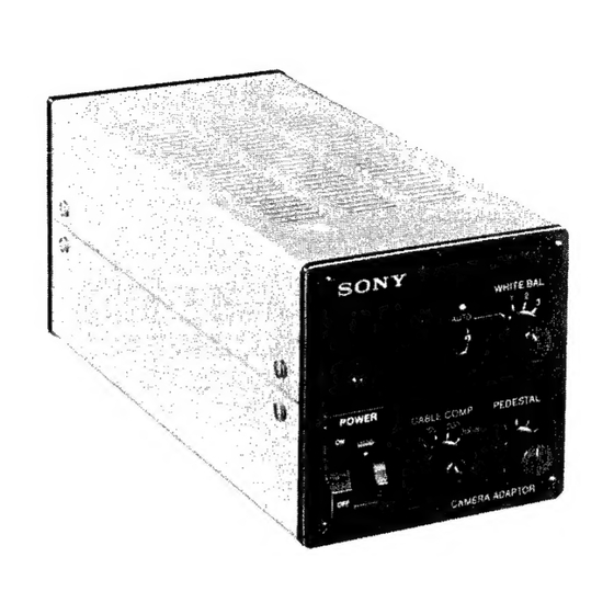 Sony CMA-10 Manuals