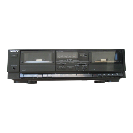 Sony TC-W345 Service Manual